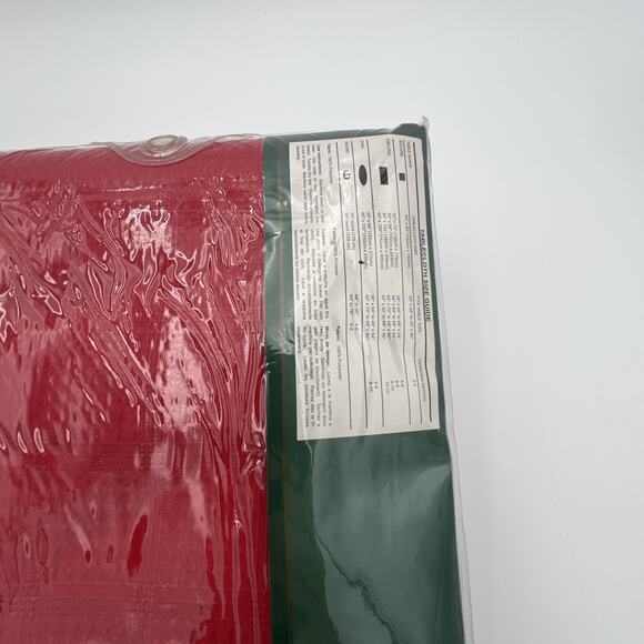 New - Tobin Home Fashions Holiday Fabric Tablecloth 60 x 102” Oval - Picture 14 of 16